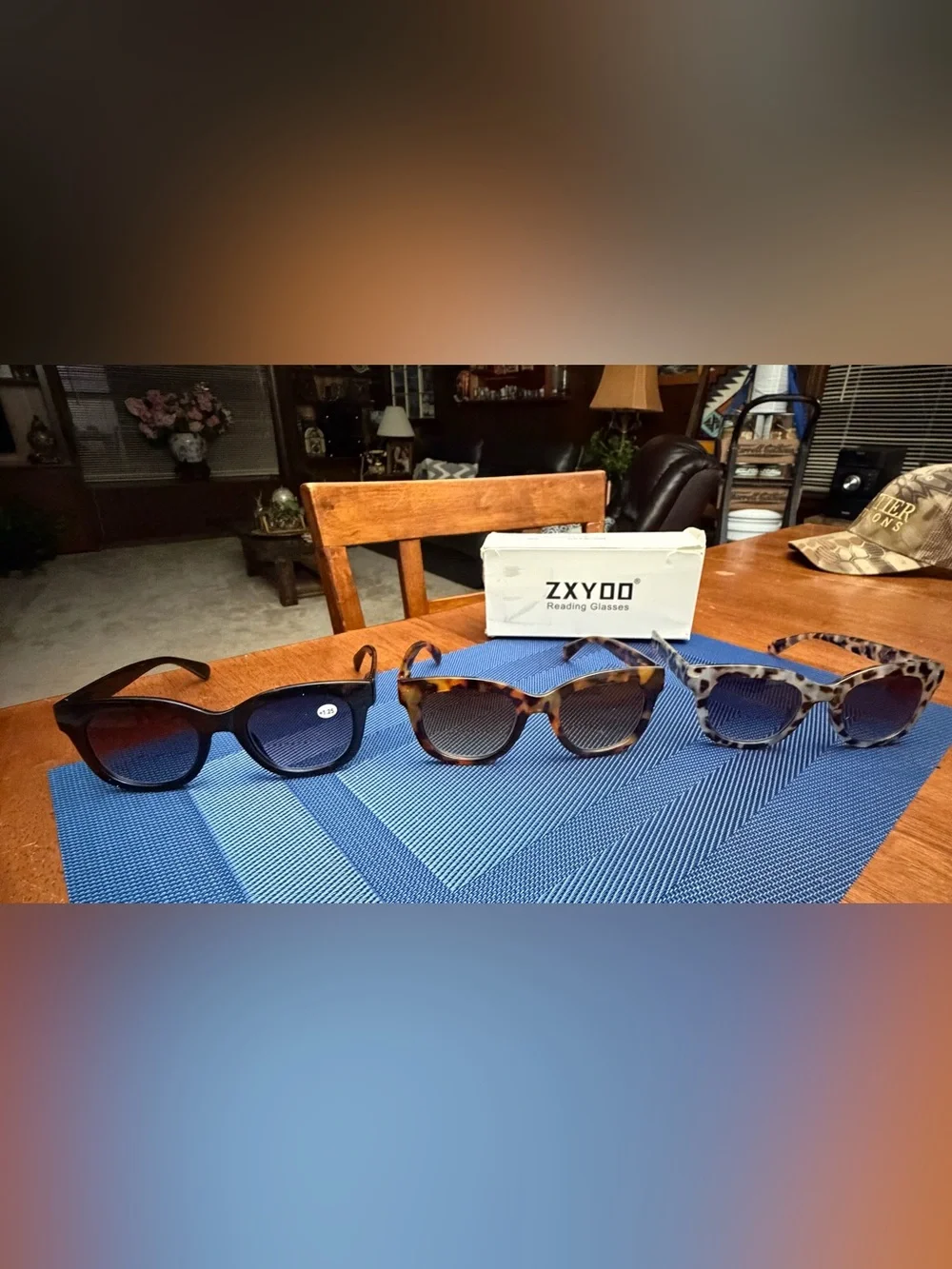 ZXYOO Bifocal Sunglasses for Women +1.25 Set of 3